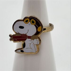 Peanuts Pilot Snoopy Adjustable Ring